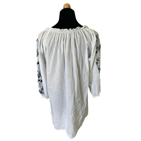 MADISON MATHEWS EMBROIDERED BLOUSE SIZE MEDIUM - Picture 6 of 7